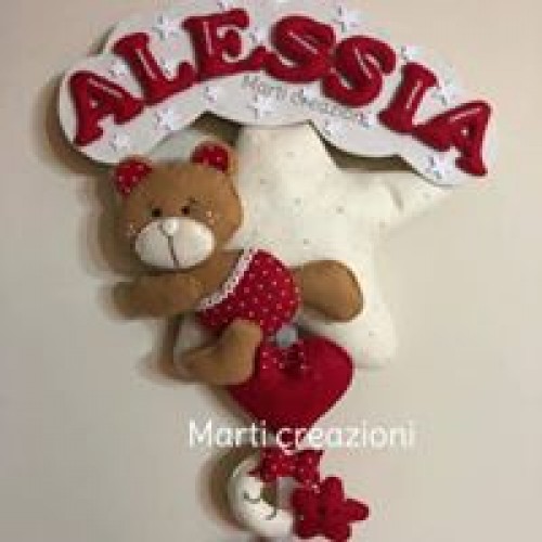 Fiocchi nascita e bomboniere bambini-Alessandra Peri