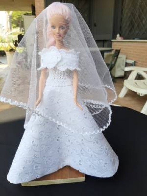 Vestito da sposa bambole-Francoise Zambetti